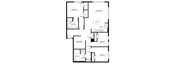 a black and white floor plan of a house