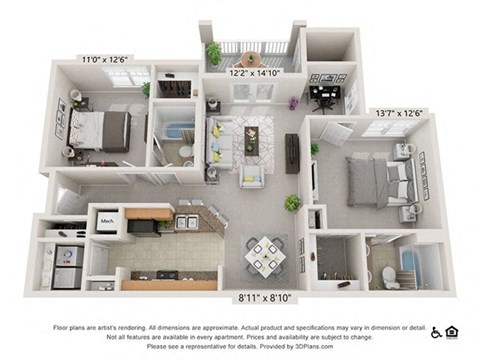 B2 Floor Plan at Tradition at Stonewater, Cary, NC