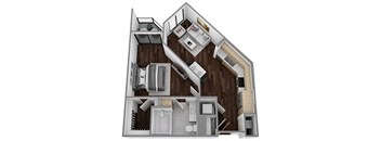 an image of a 3d floor plan of a house