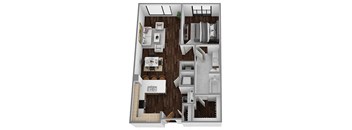 bedroom floor plan an in 1 bed 1 bath
