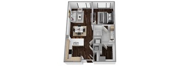 bedroom floor plan an in 1 bed 1 bath
