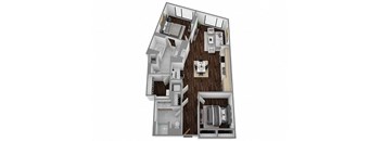 a floor plan of a two bedroom apartment