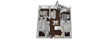 two bedroom two bathroom floor plan the cortona