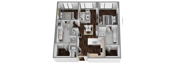 the bungalow floor plan 2x2