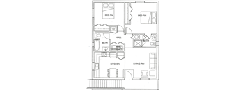 2 bed, 2 bath