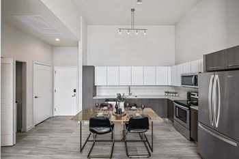Fully Equipped Island Kitchen at Caoba Miami Worldcenter, Miami, FL, 33132