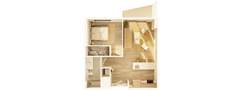 1 BR Balcony Promenade A - Short Term