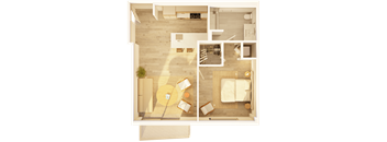 West 1 BR Balcony City