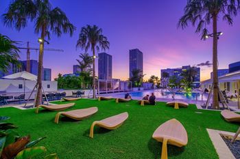 Outdoor Patio at Caoba Miami Worldcenter, Miami, 33132