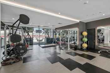 Fully Equipped Fitness Center at Caoba Miami Worldcenter, Miami, Florida
