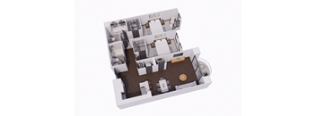 3 bedroom floor plan  the residences at sawmill park apartments in