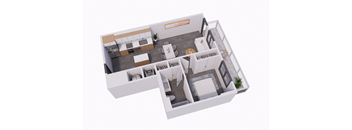 bedroom floor plan of a 2100 sq ft home