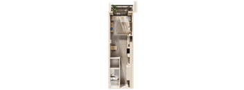 A small, neatly organized kitchen with a sink and a window.