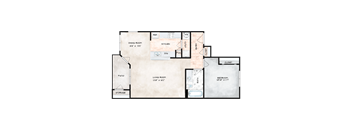 the loft floor plan  460 sq ft