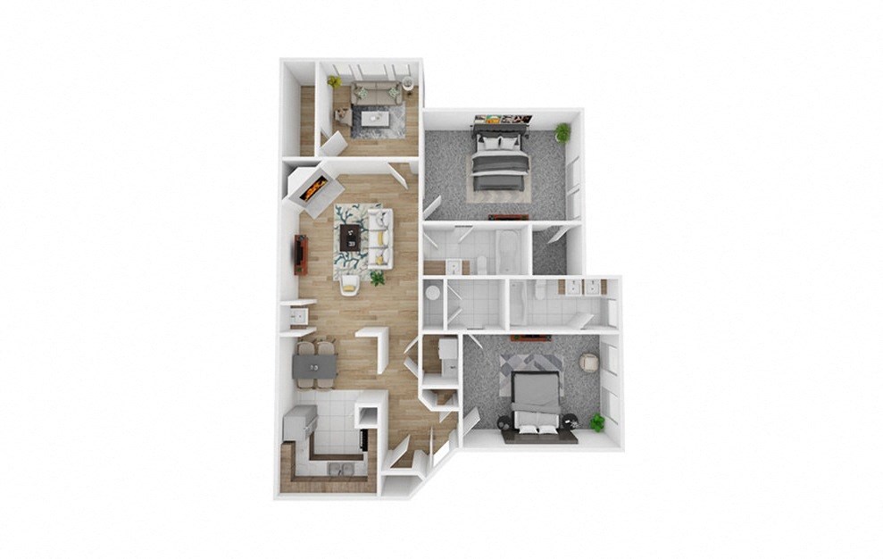2 Bedroom Floorplan