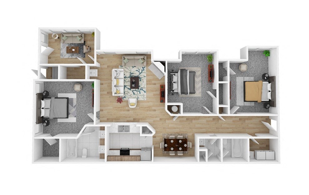 3 Bedroom Floorplan