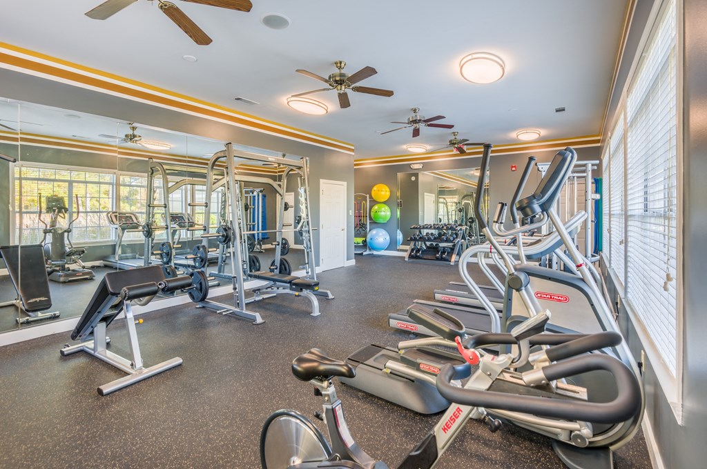 Gym at Elme Conyers Apartments, Conyers, GA