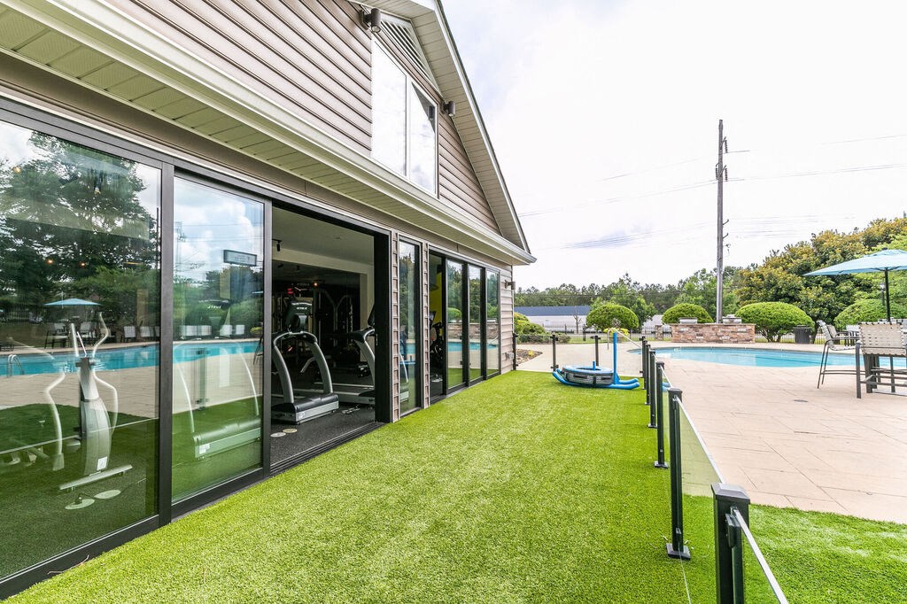 Pool area at Elme Marietta Apartments, Georgia, 30067