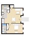 214D_908sqft Floor Plan 214D_908sqft Floor Plan at Clayborne Apartments, Alexandria, Virginia