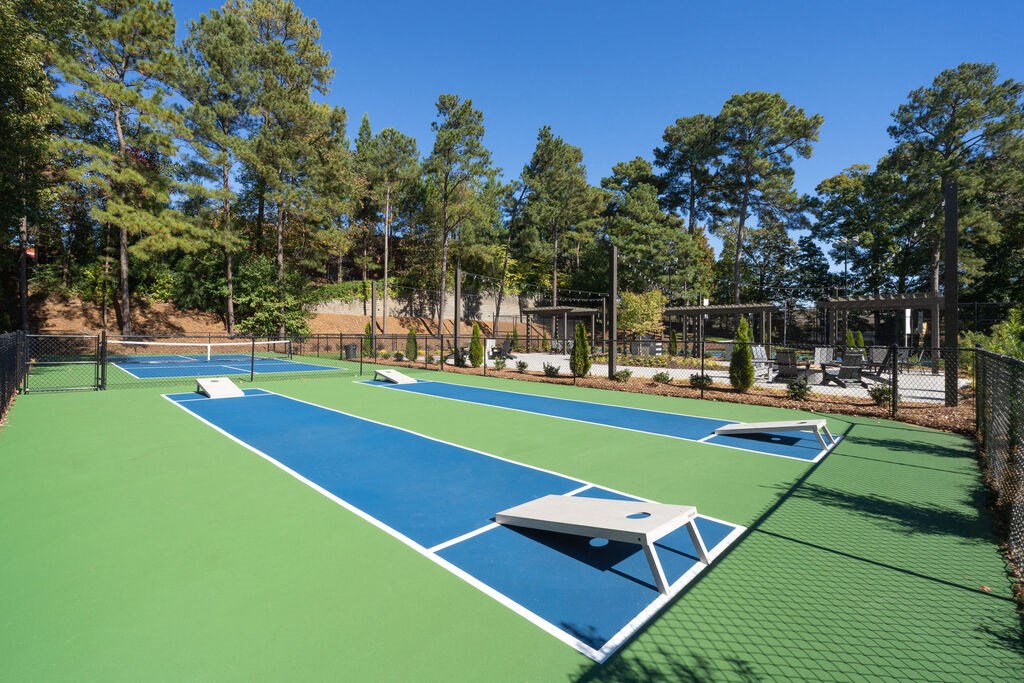 Tennis Court at Elme Cumberland Apartments, Smyrna, GA
