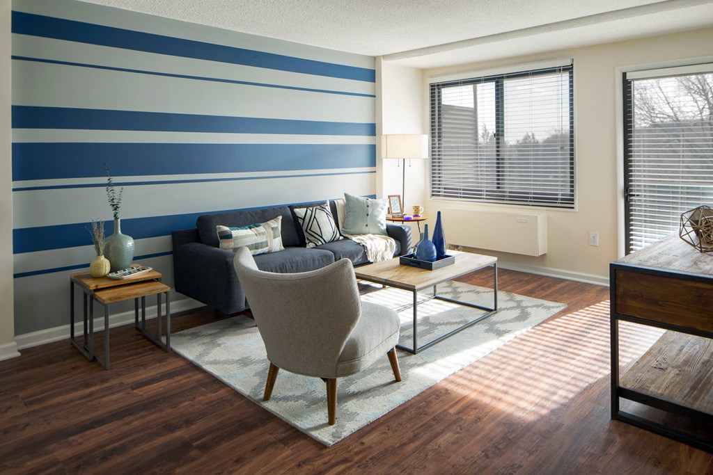 Riverside Living Roomat Riverside Apartments, Virginia, 22303