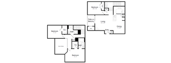 3 Bed | 2 Bath - C2B Floor Plan at Elme Dulles, Virginia, 20171