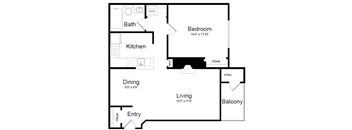 McDowell - A1B Floor Plan at Elme Manassas, Manassas, 20109