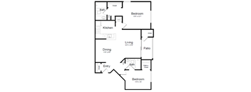 Chestnut- B2B Floor Plan at Elme Manassas, Manassas, VA, 20109