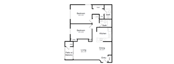 Rosewood - B1A Floor Plan at Elme Manassas, Manassas, VA, 20109