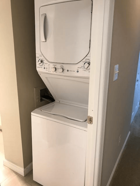White washer and dryer at The Ashby at McLean, Virginia, 22101