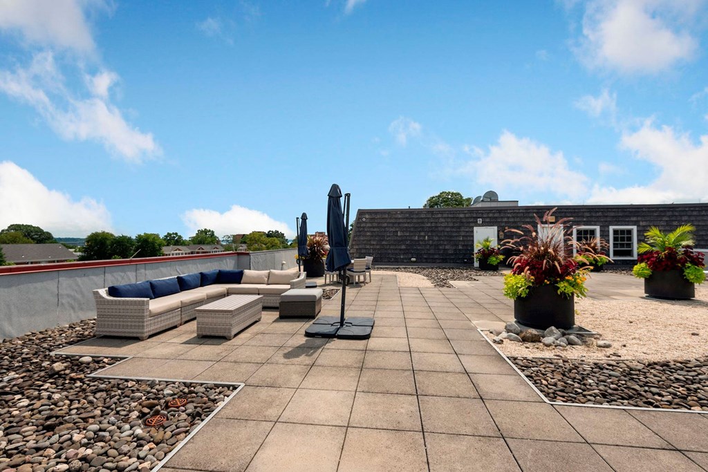 Rooftop Deck at Clayborne Apartments, Alexandria, Virginia