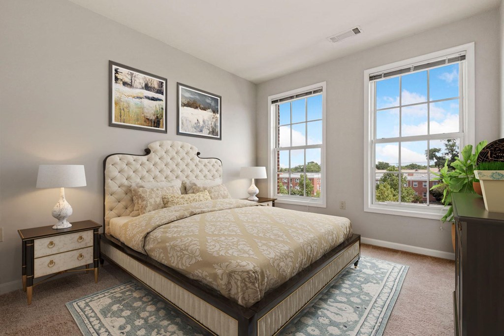 Comfortable Bedroom With Large Window at Clayborne Apartments, Alexandria, 22314