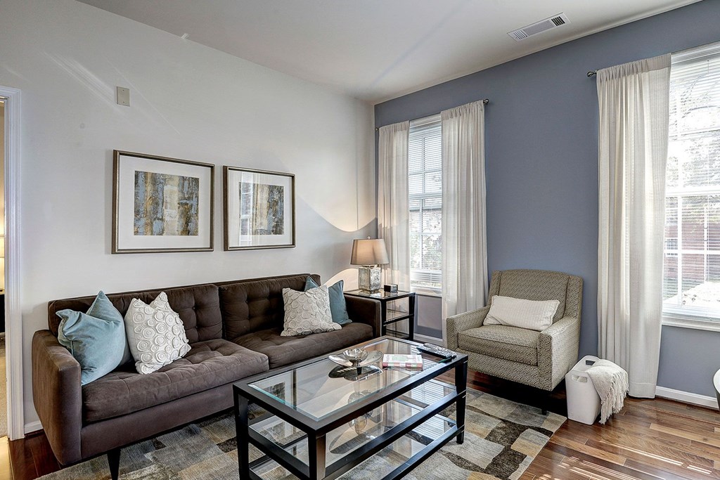 Living Room Interior at Clayborne Apartments, Alexandria, VA, 22314
