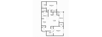 a floor plan of a house at Elme Germantown, Germantown, 20876