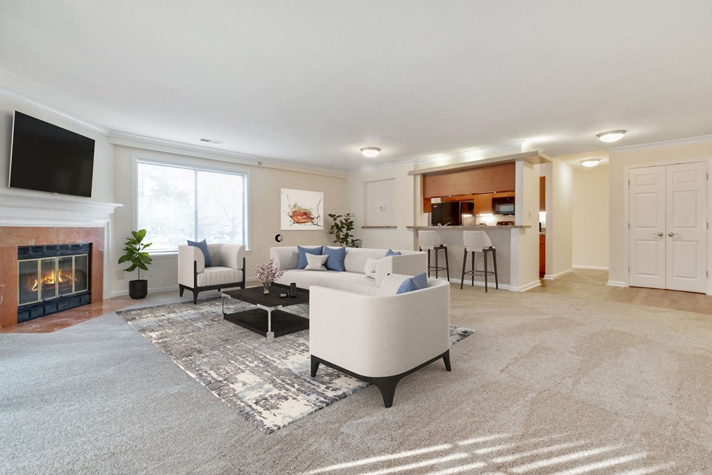 Living Room at Elme Bethesda, Maryland