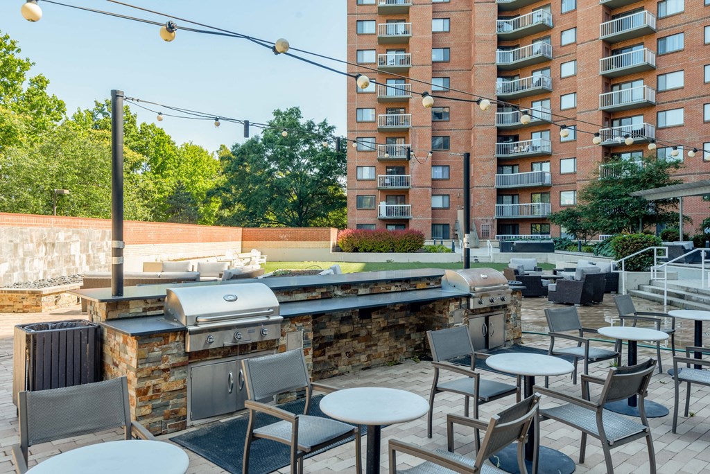 Grilling Station at Cascade at Landmark, Virginia