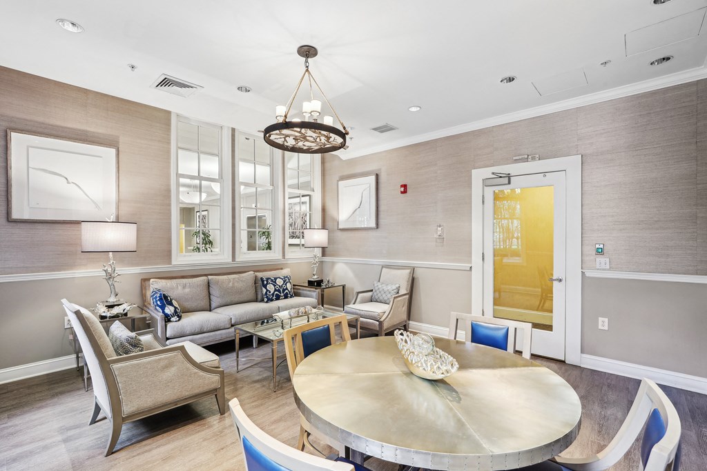 Lounge A modern dining room at Clayborne Apartments, Alexandria, VA, 22314