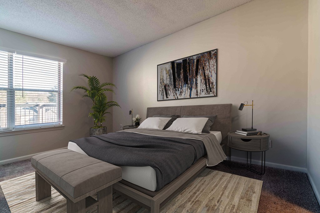 Large bedroom at Elme Eagles Landing in Stockbridge, GA