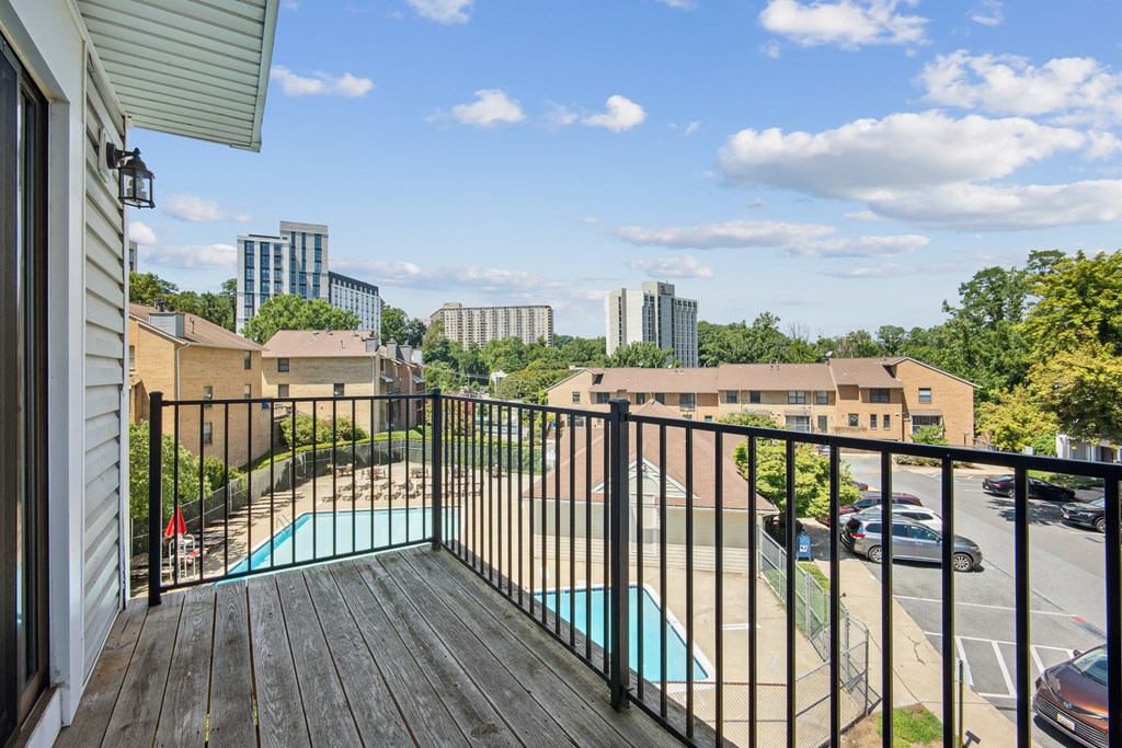 A balcony at Elme Bethesda, Bethesda, 20814