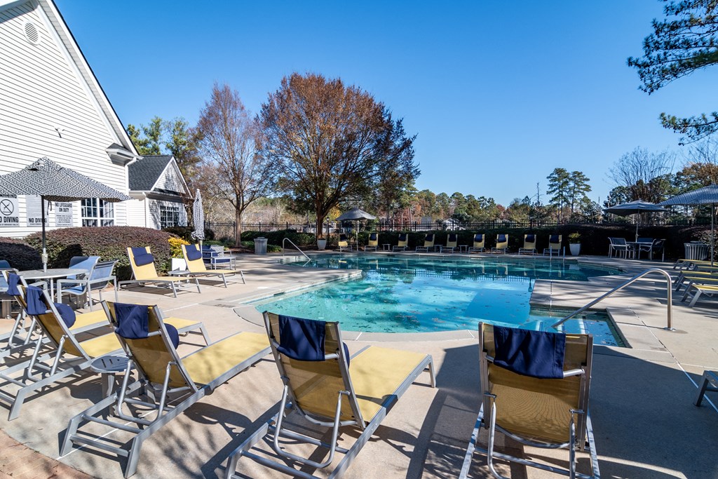 our resort style swimming pool is the centerpiece of our apartments at Elme Conyers, Conyers, GA, 30013