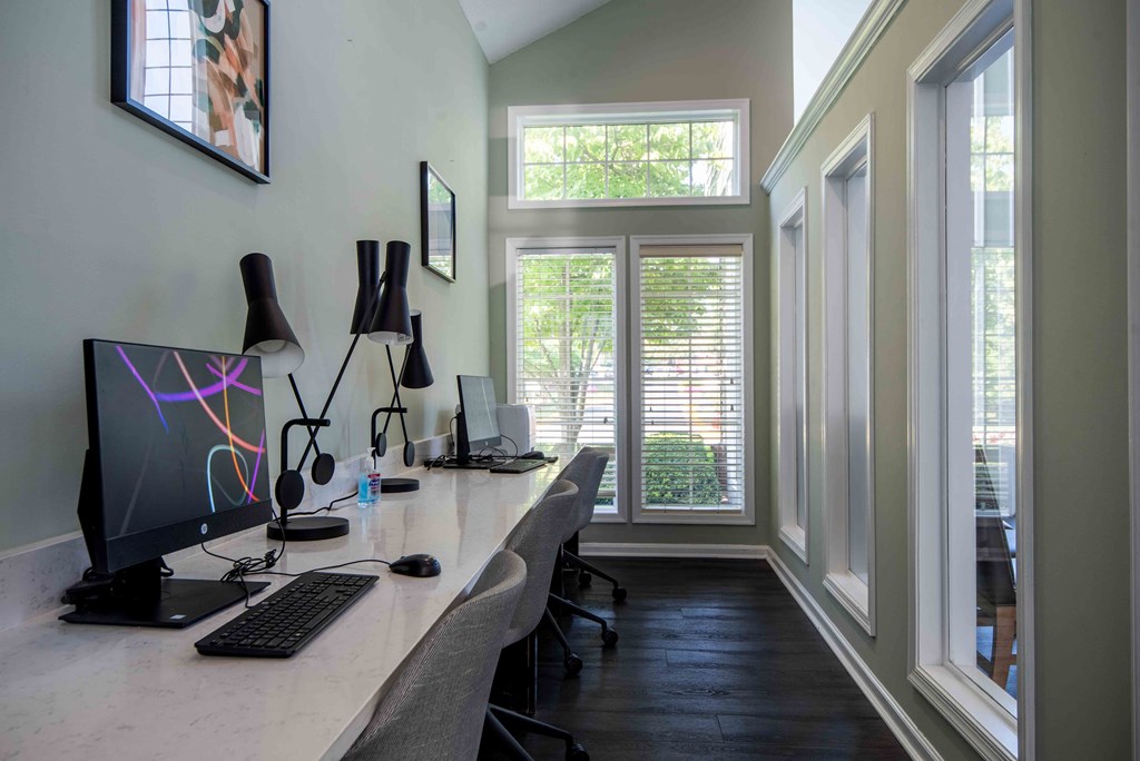 Business Center at Elme Germantown, Germantown.