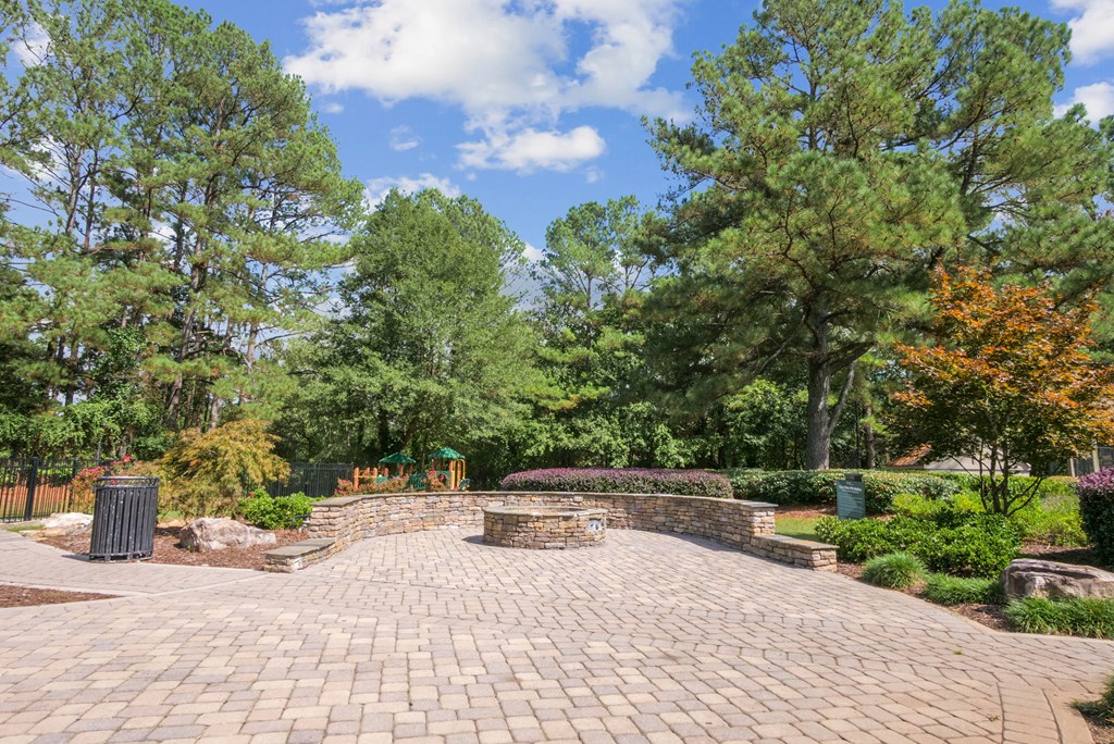 Patio at Elme Sandy Springs Apartments, Atlanta, GA, 30350