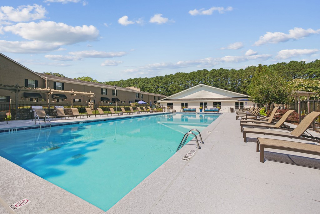 A large swimming pool at Elme Sandy Springs Apartments, Atlanta, GA, 30350