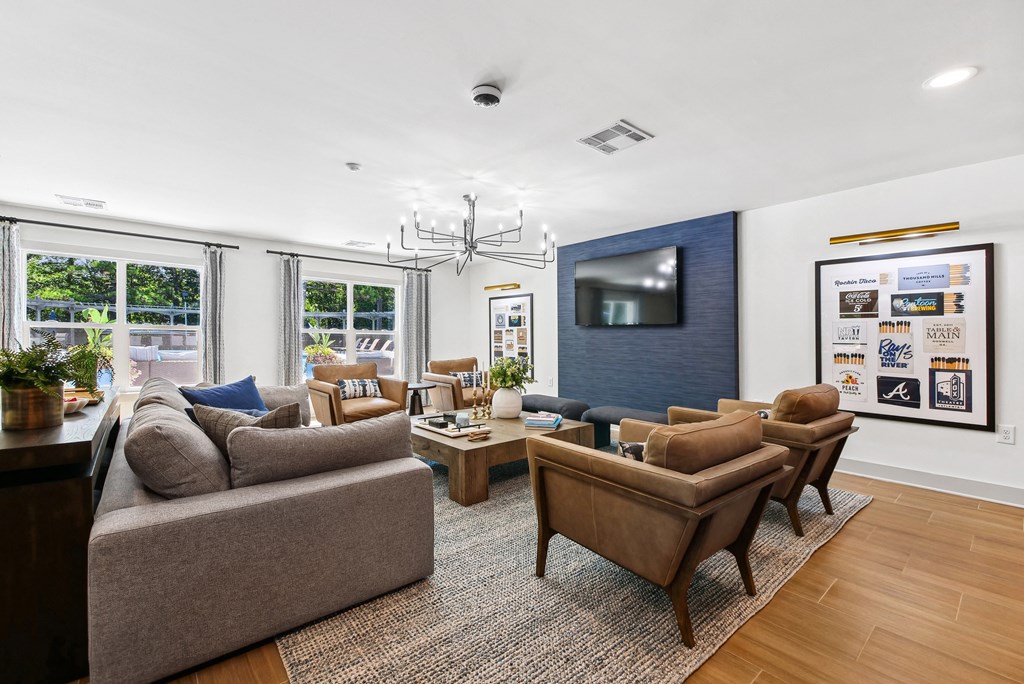 Clubhouse at Elme Sandy Springs Apartments, Atlanta, GA, 30350