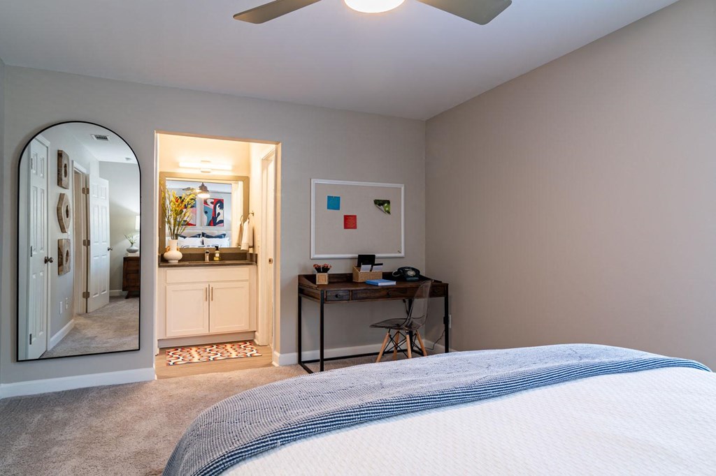 Bedroom view at Elme Sandy Springs Apartments, Atlanta, GA