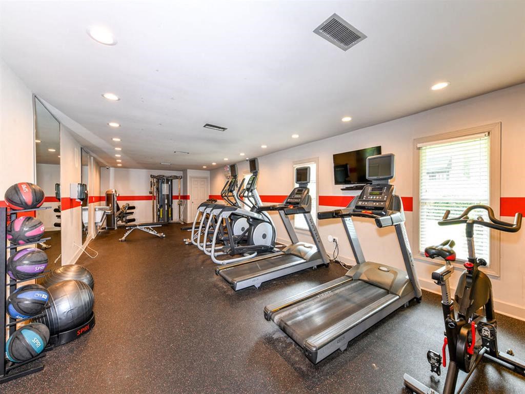 Gym at Elme Sandy Springs Apartments, Atlanta, GA, 30350