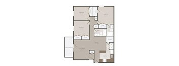 4 bedroom floor plan | apartments in garland tx | the towers at spring creek at Elme Sandy Springs Apartments, Atlanta, GA