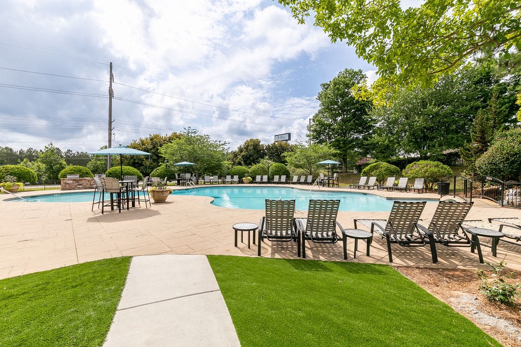 Pool patio at Elme Marietta Apartments, Georgia, 30067