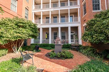 Beautiful Courtyard at Clayborne Apartments, Alexandria, Virginia