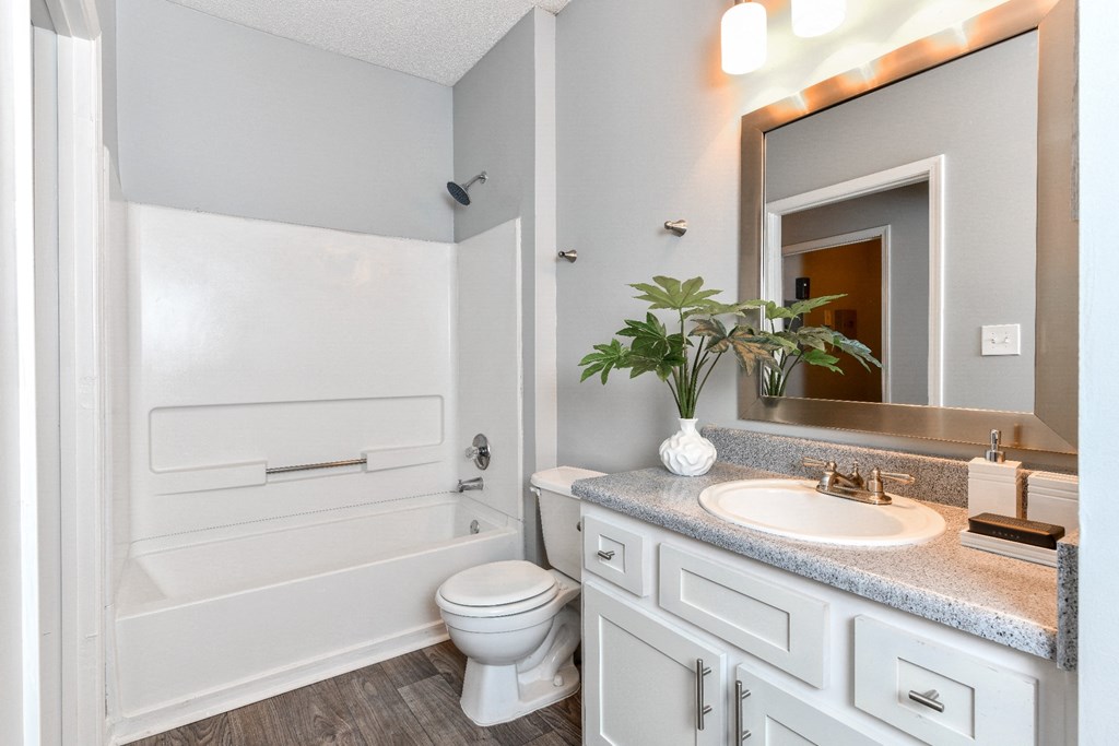 Bathroom at Elme Eagles Landing in Stockbridge, GA